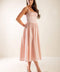 EASILY LOVED WOVEN MIDI DRESS