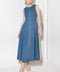 IRRESISTIBLY POISED DENIM MIDI DRESS