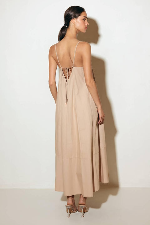 DAISY LANE WOVEN MIDI TENT DRESS