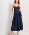 VINTAGE SIREN DENIM MIDI DRESS
