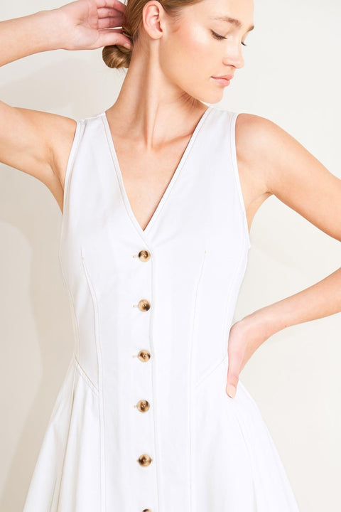 ELEGANTLY YOURS WOVEN MIDI DRESS
