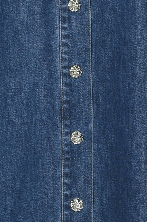 PARIS IN  DENIM MIDI DRESS