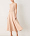 BLUSH HOUR WOVEN MIDI DRESS