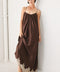 TRUFFLE DREAM WOVEN MAXI SLIP DRESS