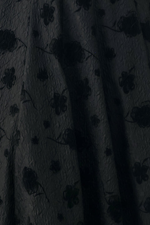 MIDNIGHT DRAMA BLACK STATEMENT MIDI DRESS