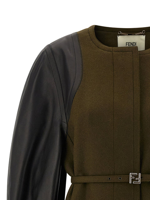Fendi Wool Felt Coat