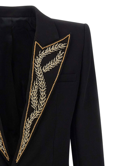 Balmain Leaf Embroidery Blazer