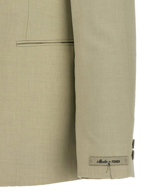 Fendi Single-breasted Wool Blazer