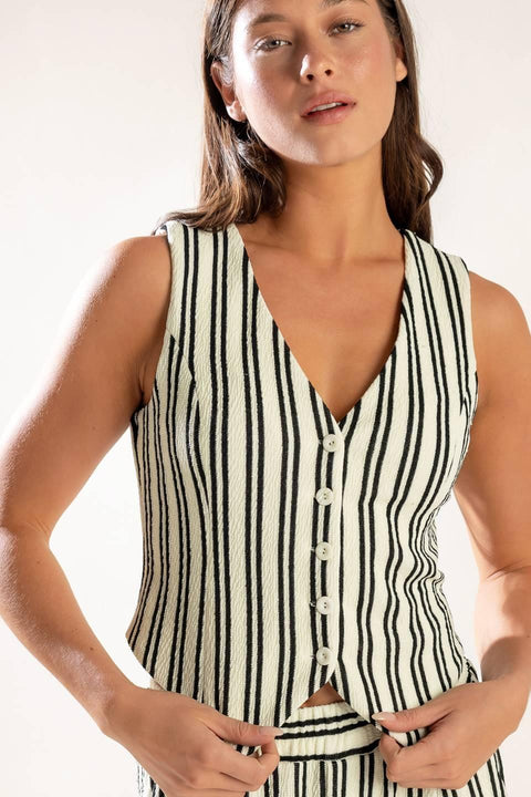 IN THE QUIET SHADE WOVEN VEST