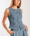 AT FIRST GLANCE DENIM VEST