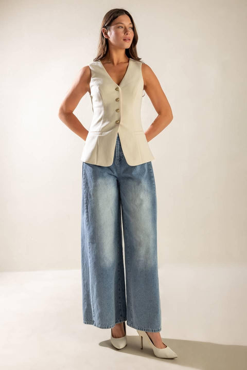 WHERE YOU BELONG WOVEN VEST