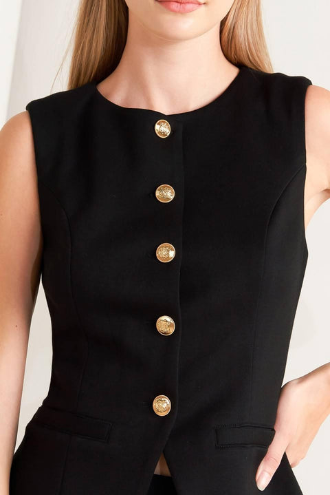 GLOSSY GLAM WOVEN VEST