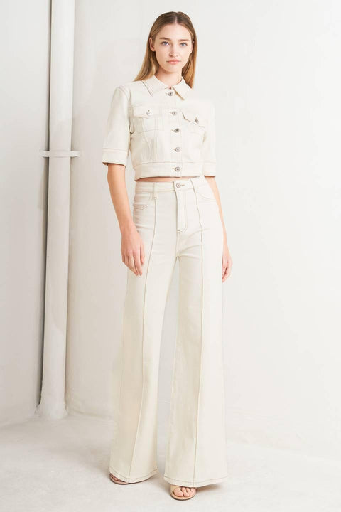 MODERN NEUTRAL TWILL JACKET