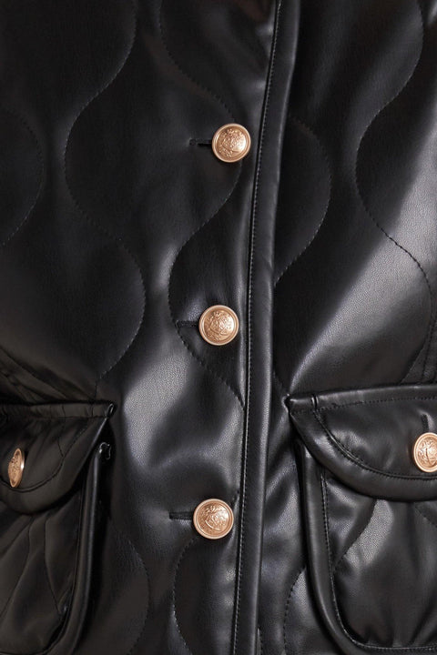 MOTO CHIC FAUX LEATHER JACKET