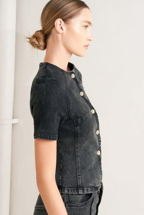 ELEGANT EVERYDAY LOOK DENIM JACKET