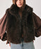 COCOA PLUSH CHOCOLATE BROWN FAUX FUR VEST