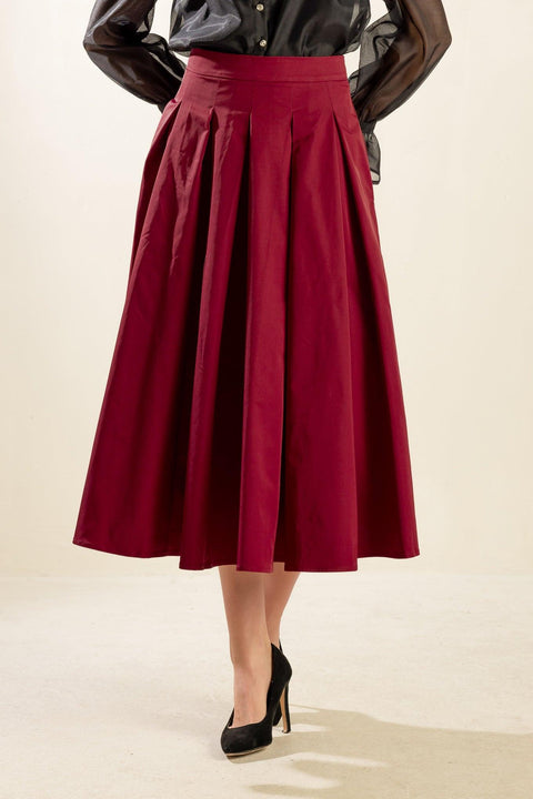 DANCE WITH DESTINY WOVEN MIDI SKIRT