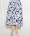 PLAIN OPTIMISM NAVY WOVEN MIDI SKIRT