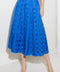 LIVE FOR US BLUE ORGANZA MIDI SKIRT