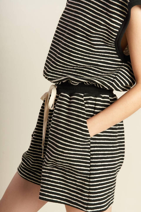 SUNSET COVE STRIP ROMPER