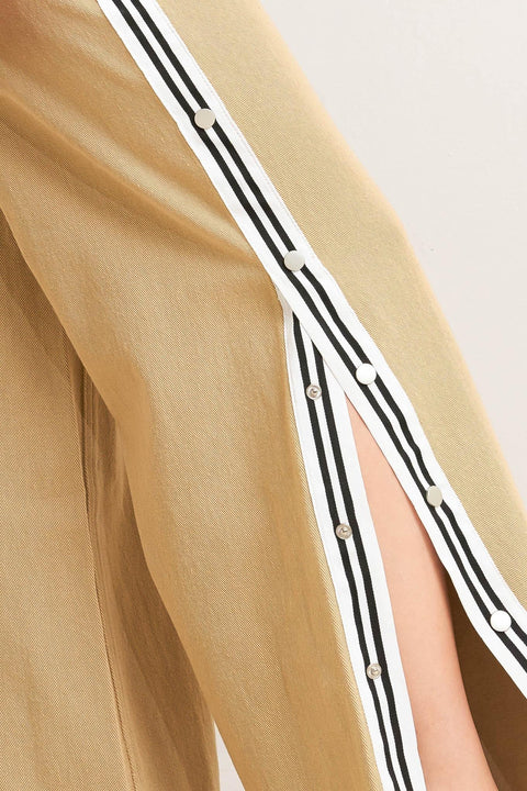 ELEGANT ELEVATION WOVEN TWILL PANTS