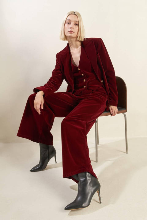 COY CHARM VELVET PANTS