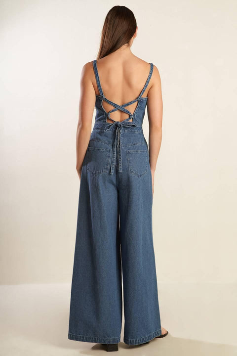 CLEAN GIRL DENIM JUMPSUIT