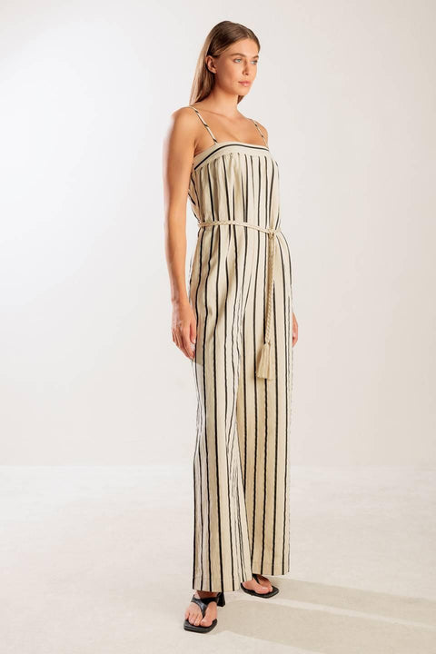 JUST THE BEGINNING WOVEN JUMPSUIT