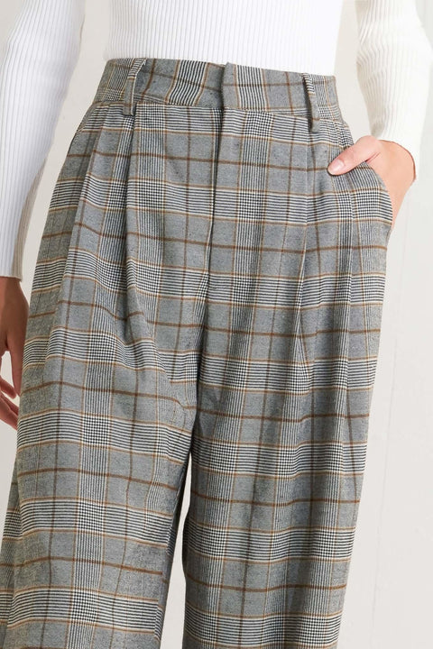 NEW AGE WOVEN PLAID PANTS