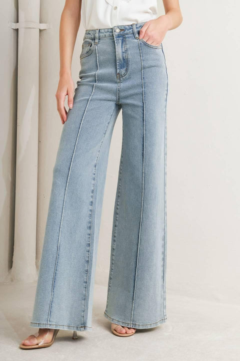 MODERN NEUTRAL DENIM PANTS