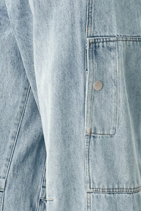 WEEKENDS IN THE CITY WASHED DENIM PANTS