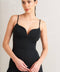 PRISTINE EDGE BLACK WOVEN JUMPSUIT