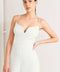 PRISTINE EDGE OFF WHITE WOVEN JUMPSUIT
