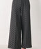 CHARCOAL DOT CHARCOAL WIDE-LEG PANTS