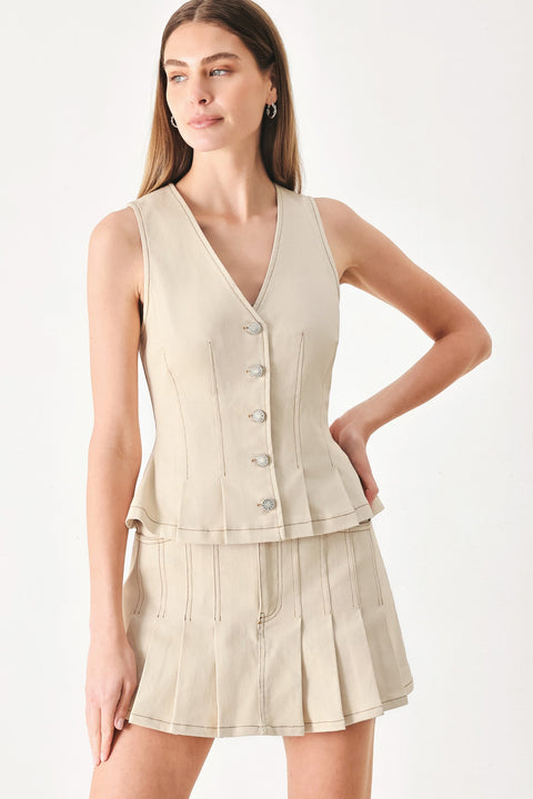 SOFT POWER WOVEN SKORT