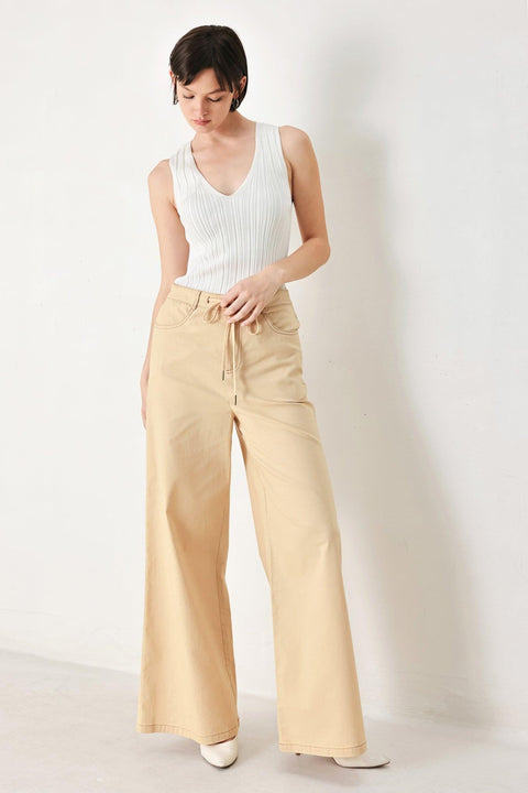 MODERN SAND WOVEN PANTS