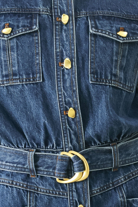 PLAY MODE DENIM ROMPER