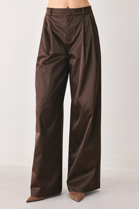 PARCHMENT RELAXED-FIT WOVEN PANTS