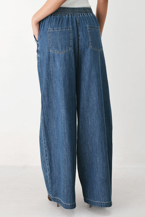 INDIGO COMFORT LINE DENIM PANTS
