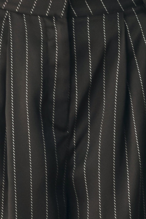 CITY AFTER DARK STRIPED WIDE LEG PANTS