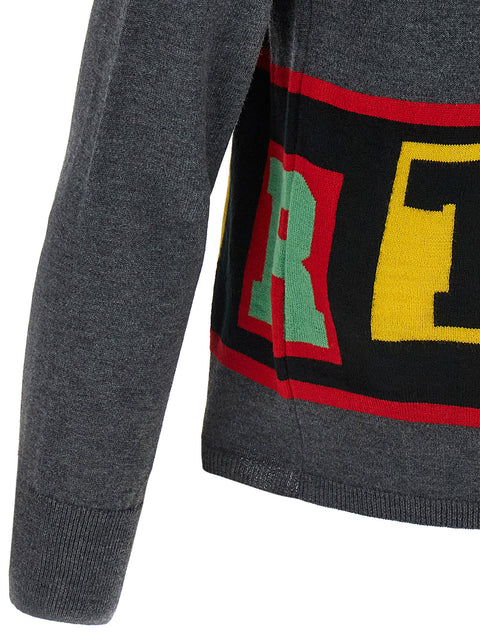 Comme Des Garcons Shirt Intarsia Sweater