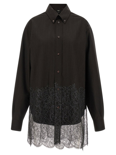 Fendi Wool And Lace Shirt