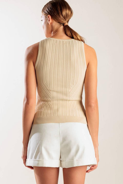 THINKING ABOUT YOU KNIT TANK TOP