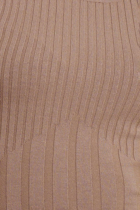 STRUCTURED CHIC SWEATER MIDI DRESS