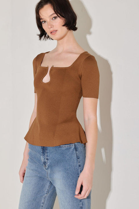 GOLDEN GLOW MOMENT SWEATER TOP