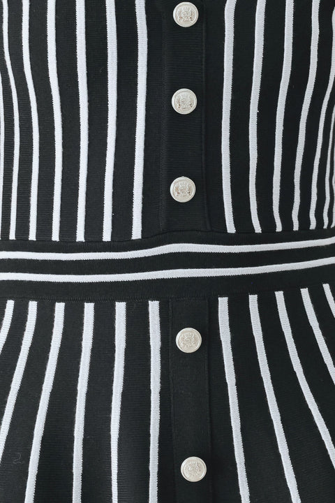 BLACK PARLOR MELODY SWEATER MINI DRESS