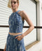BREEZY ADORATION DENIM CROP TOP