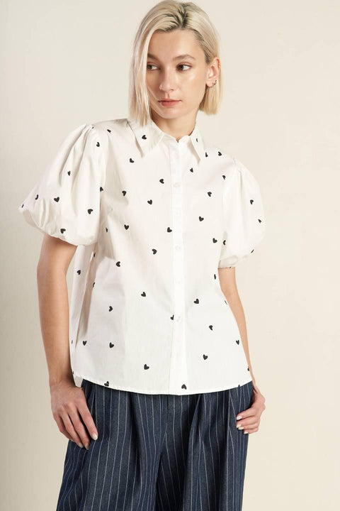 FOREVER DAYDREAMING WOVEN TOP