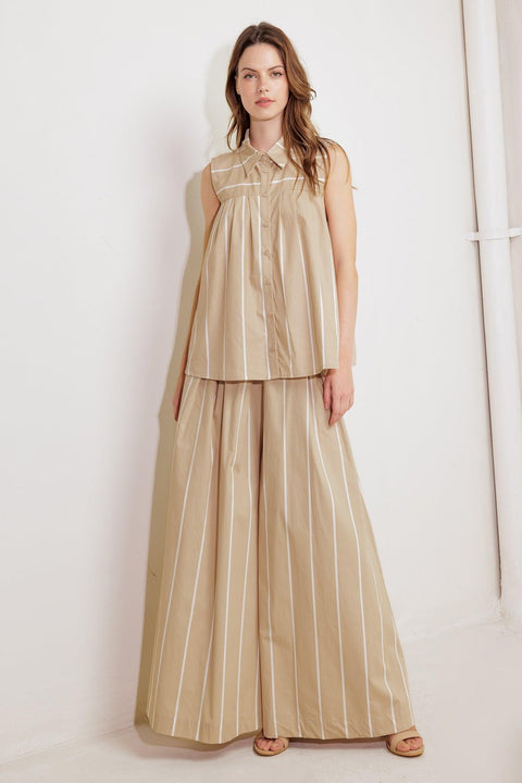 SOMEWHERE TO BE WOVEN TOP