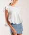 MEMORIES IN FOCUS WHITE WOVEN TOP